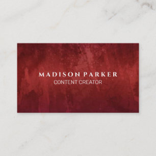 Carte De Visite Arrière - plan de texture rouge moderne