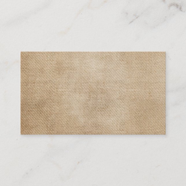 Carte De Visite Arrière - plan de toile de jute (Devant)