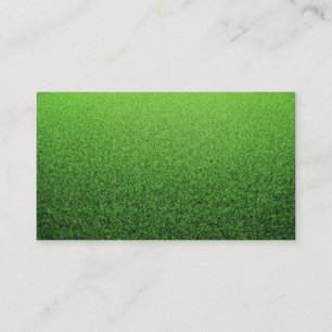 Carte De Visite Arrière - plan d'herbe. Pelouse verte fraîche