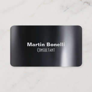 Carte De Visite Arrière - plan gris foncé professionnel