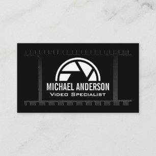 Carte De Visite Arrière - plan Logo de l'appareil photo