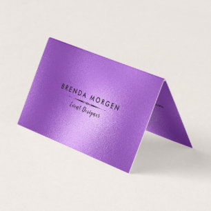 Carte De Visite Arrière - plan moderne violet chatoyant