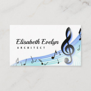 Carte De Visite arrière - plan musical