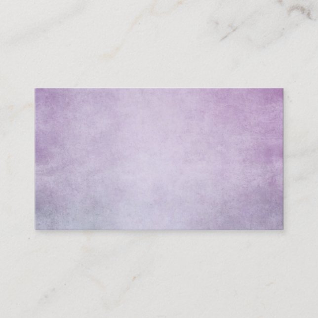 Carte De Visite Arrière - plan personnalisé par aquarelle pourpre (Devant)