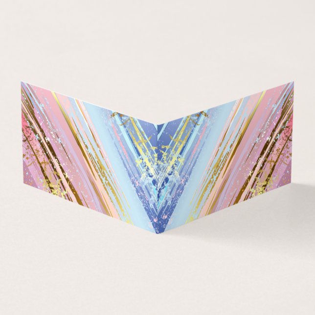 Carte De Visite Arrière - plan rose texturé (Extérieur)