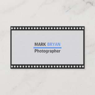 Carte De Visite Arrière-plan simple de bande de film pour photogra