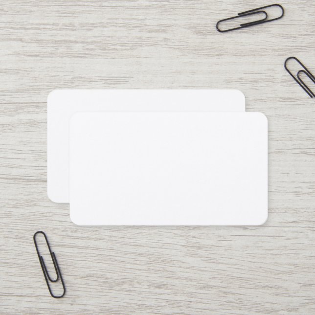 Carte de visite arrondi à la soie Premium (Devant/Arrière en situation)