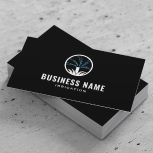 Carte De Visite Arrosage de la pelouse et d'irrigation Paysage noi