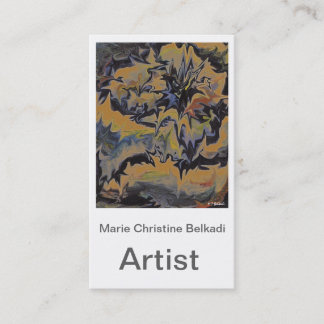 Carte De Visite Art abstrait énervé pour les artistes