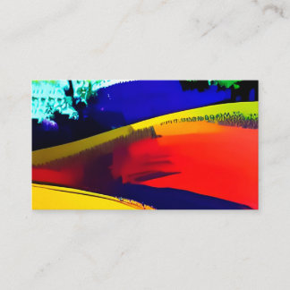 Carte De Visite Art Abstrait moderne Texture colorée
