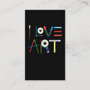 Carte De Visite art amour Esquisse dessin au crayon Artiste