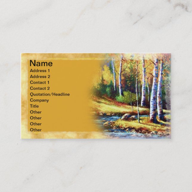 Carte De Visite Art de courant du Colorado (Devant)