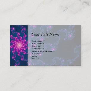 Carte De Visite Art de fractale de fleur de la vie