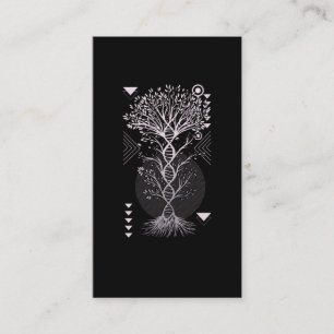 Carte De Visite Art de la géométrie de la nature de l'arbre
