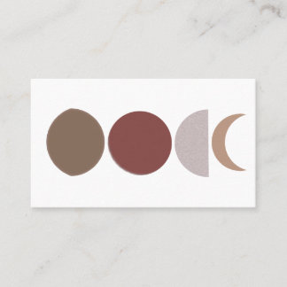 Carte De Visite Art de la phase de la lune Abstraite