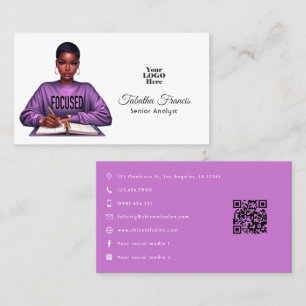 Carte De Visite Art de leadership pour l'autonomisation des femmes