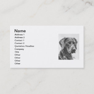 Carte De Visite Art de Weimaraner