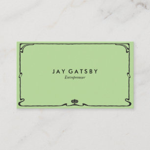Carte De Visite Art déco classique/art Nouveau