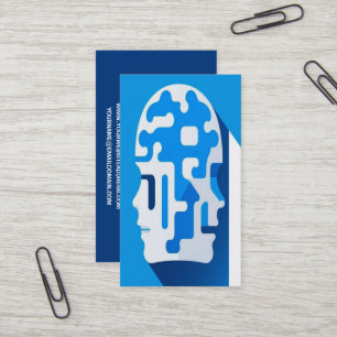 Carte De Visite Art du cerveau du puzzle