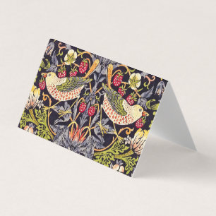 Carte De Visite Art floral Nouveau de voleur de fraise de William
