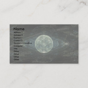 Carte De Visite Art fractal de la "Moon Station"