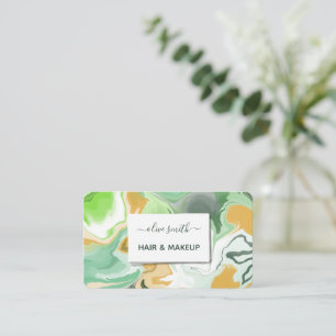 Carte De Visite Art liquide moderne acrylique