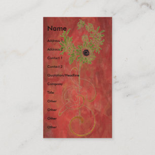Carte De Visite Art numérique floral