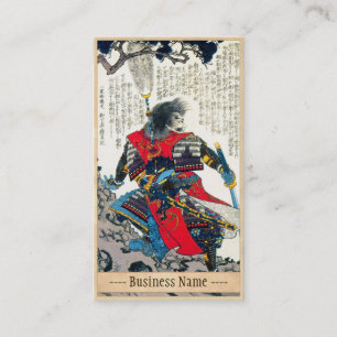 Carte De Visite Art samouraï légendaire japonais classique de
