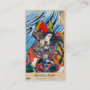 Carte De Visite Art samouraï légendaire japonais classique de