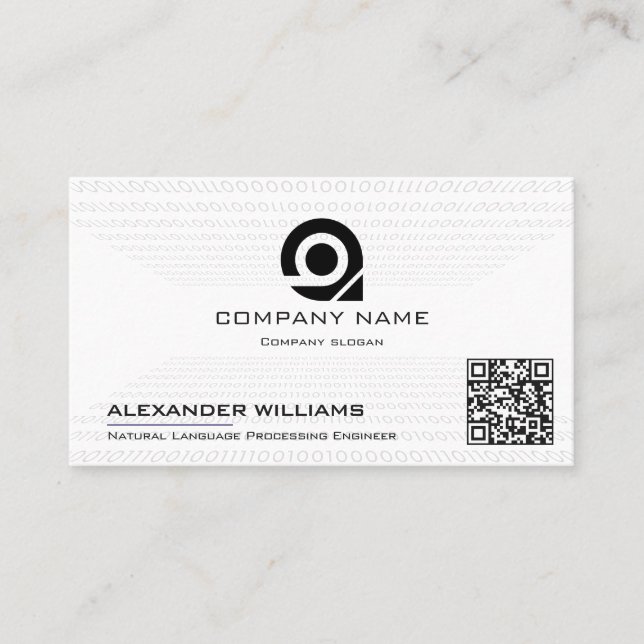 Carte De Visite Artificial Intelligence Software Engineer Visiting (Devant)
