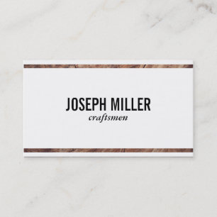 Carte De Visite Artisans   Bois