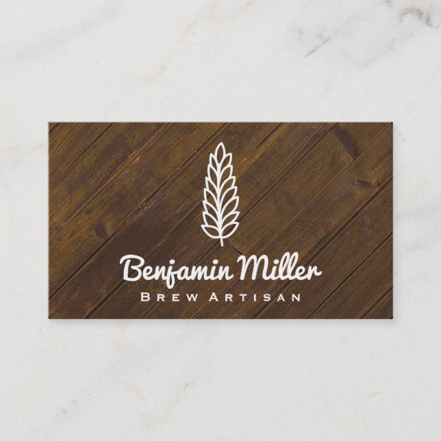 Carte De Visite Artisans | Grain de blé 2 (Devant)