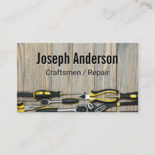 Carte De Visite Artisans   Outils   Table d'atelier