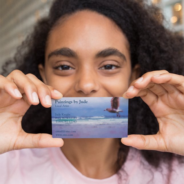 Carte de visite artiste (Add an image of your own artwork or painting.)