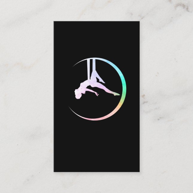 Carte De Visite Artiste aérien acrobatique de la lune (Devant)