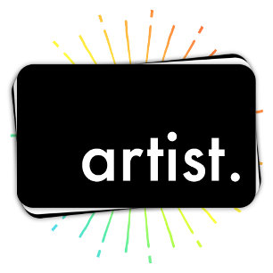 Carte De Visite artiste. (couleur personnalisable)