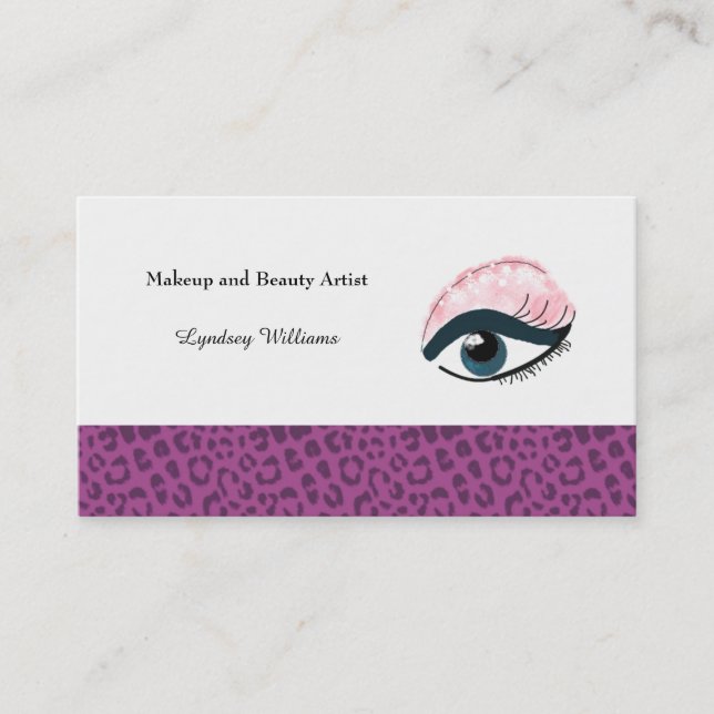 Carte De Visite Artiste de maquillage (Devant)