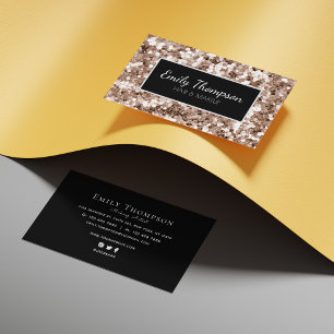 Carte De Visite Artiste de maquillage de cheveux de Motif de Parti