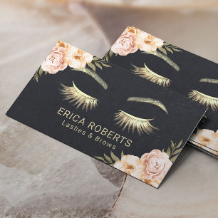 Carte De Visite Artiste de maquillage d'Eyelash Salon de beauté f