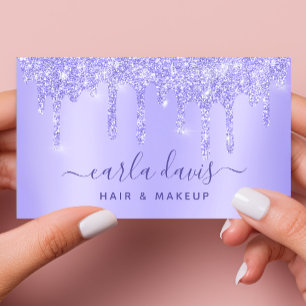 Carte De Visite Artiste de Maquillage du Salon de Cils Étincelants