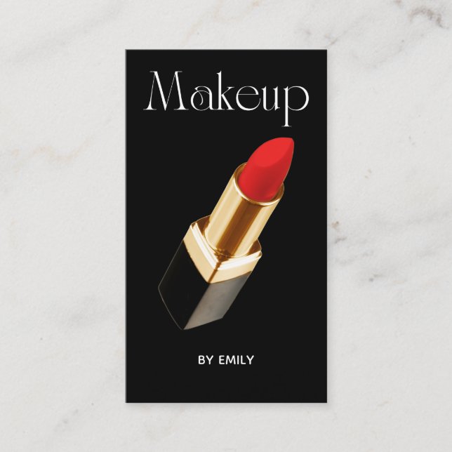Carte De Visite Artiste de maquillage en bâton (Devant)