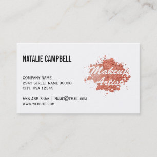 Carte De Visite Artiste de maquillage / Fondation