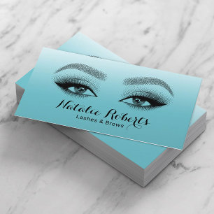 Carte De Visite Artiste de maquillage Lashes & Brows Salon de beau