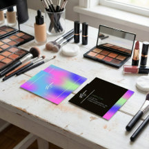 Artiste de maquillage moderne branché Gradient col