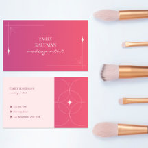 Artiste de maquillage moderne rose