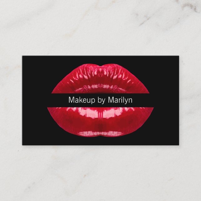 Carte De Visite Artiste de maquillage Nouvelle tendance (Devant)