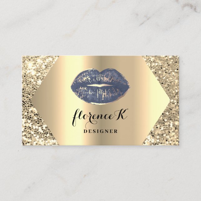 Carte De Visite Artiste de maquillage permanent Gold Professional  (Devant)