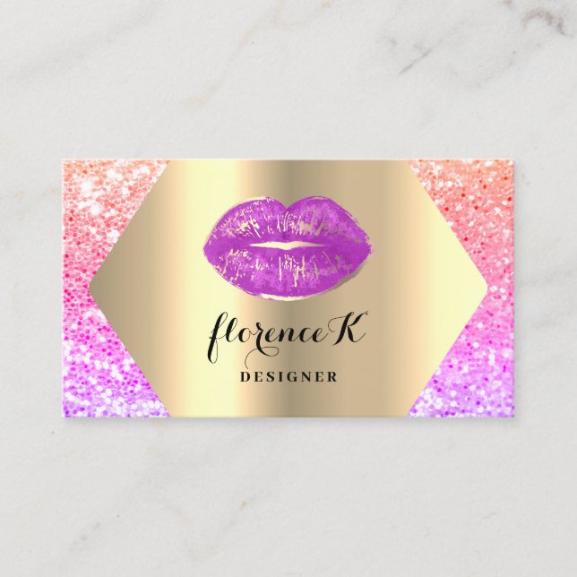 Carte De Visite Artiste de maquillage permanent Gold Professional  (Devant)