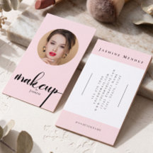 Artiste de Maquillage Photo Moderne Rose Pâle Scri