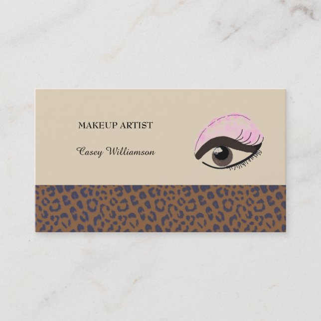 Carte De Visite Artiste de maquillage professionnel (Devant)